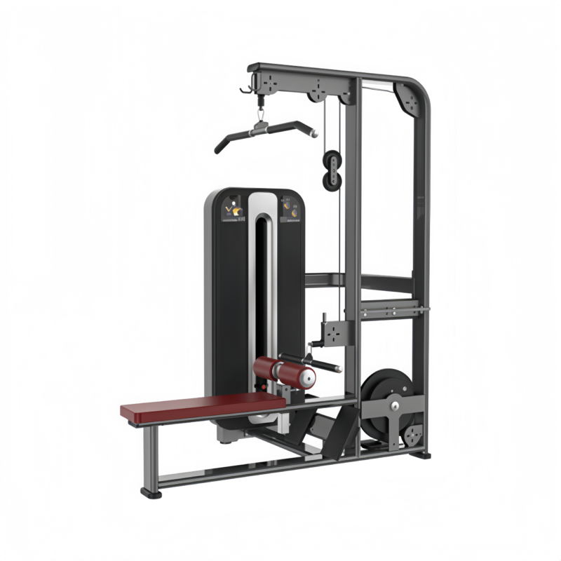 Dual Lat Pulldown and Low Row Machine